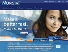 Tablet Screenshot of monistat.ca